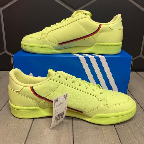 New Adidas Continental 80 Semi Frozen Yellow Shoe - Picture 2 of 6